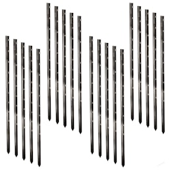 Stjärnprofilstolpe 115cm Svart, 20-pack