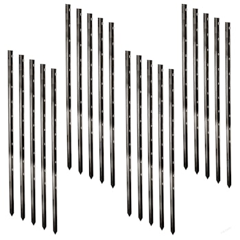 Stjärnprofilstolpe 115cm Svart, 20-pack