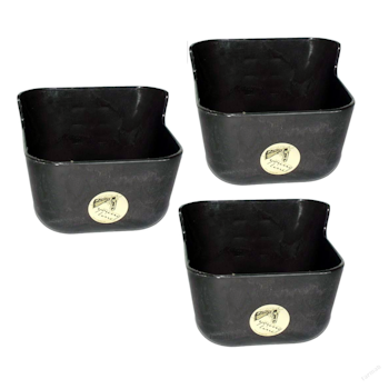3-pack Foderkrubba 109 - 7 liter, Svart