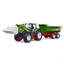 BRUDER Roadmax-traktor med Frontlastare och Tippvagn