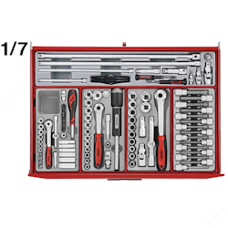 Verktygssats med panel Teng Tools, 545 delar
