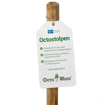 Stängselstolpe Octowood, flera storlekar