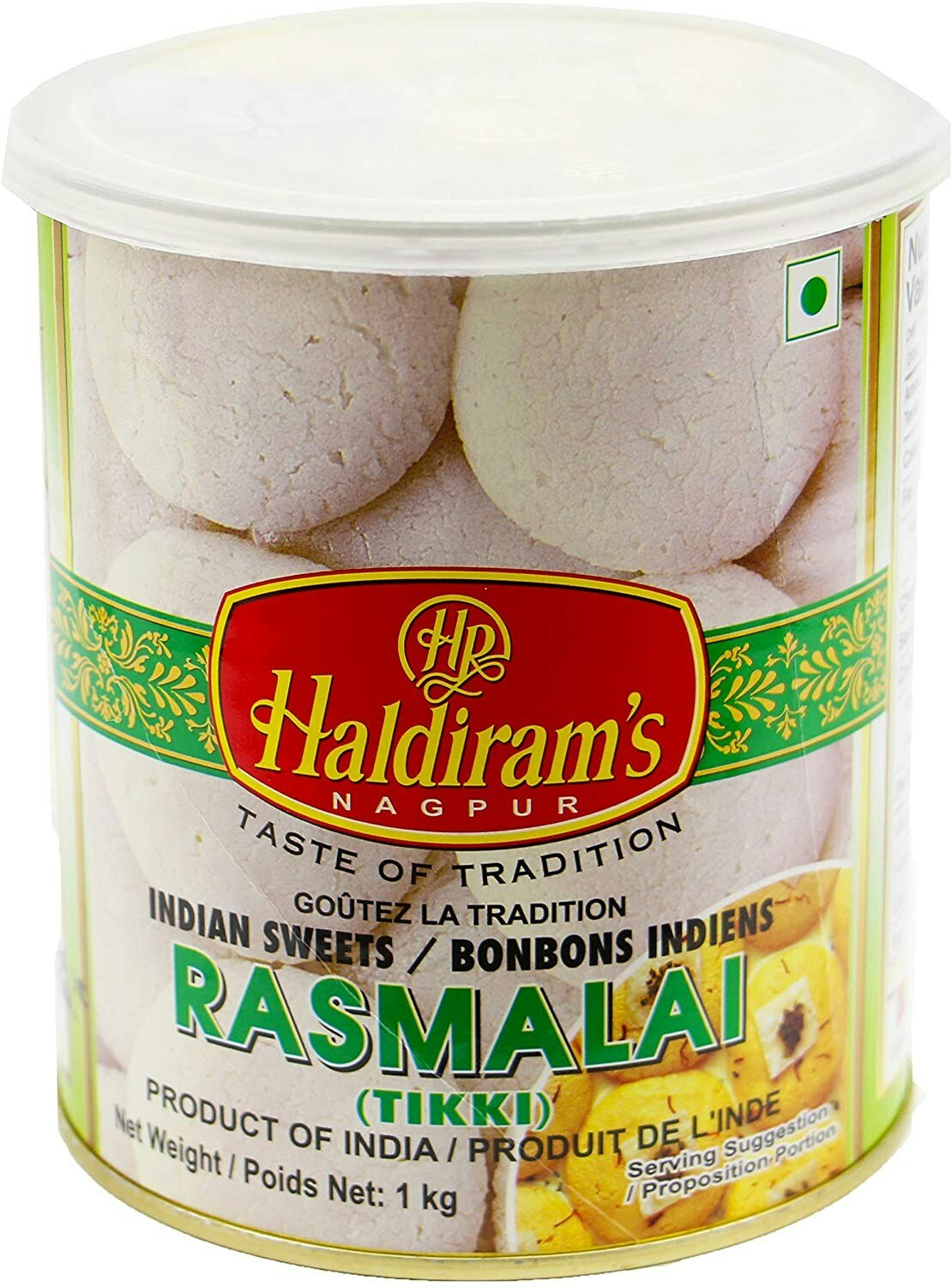 Rasmalai(Tikki) (Haldiram's) - 1kg