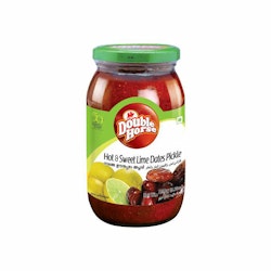 Hot & Sweet Lime & Dates Pickle (Double Horse) - 400g