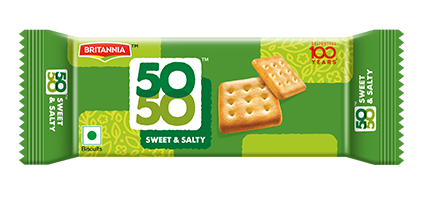 50-50 Biscuits (Britannia) 60g, 375g