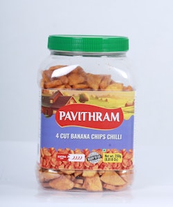 4 Cut Banana Chilly Chips (Pavithram)