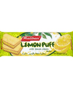 Lemon Puff with Lemon Cream Biscuit 200g (Maliban)