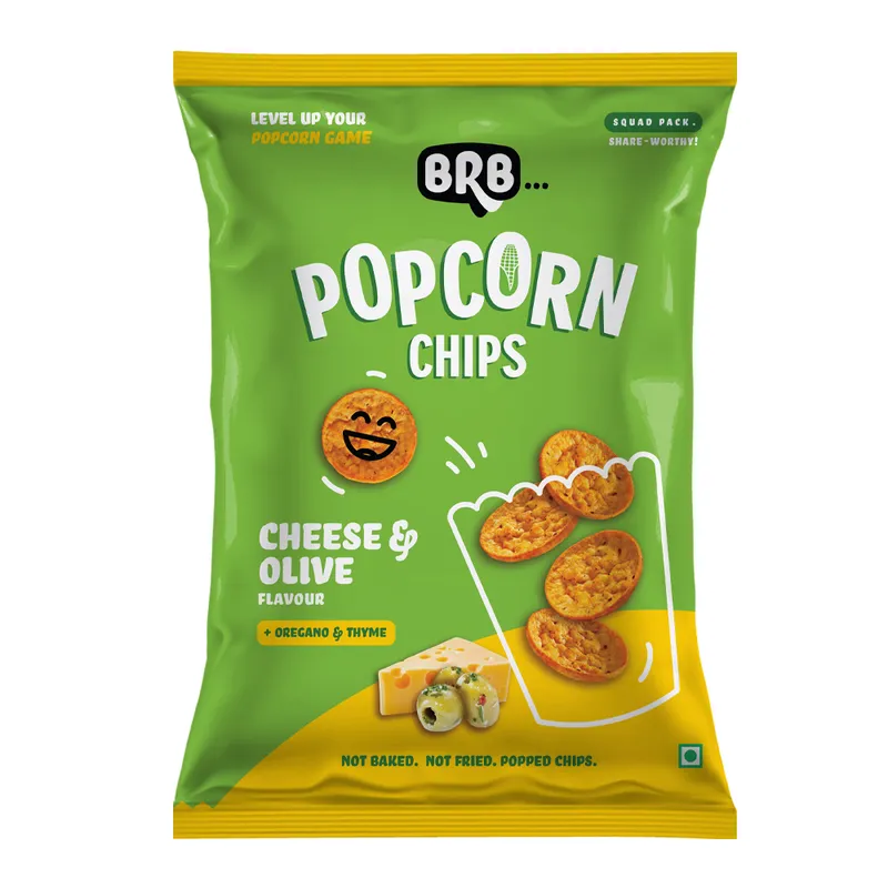 Popcorn Chips Cheese & Olive Flavour 48g (BRB)