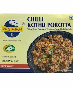 Frozen Daily Delight Chilli Kothu Parotta (Paratha) 400g