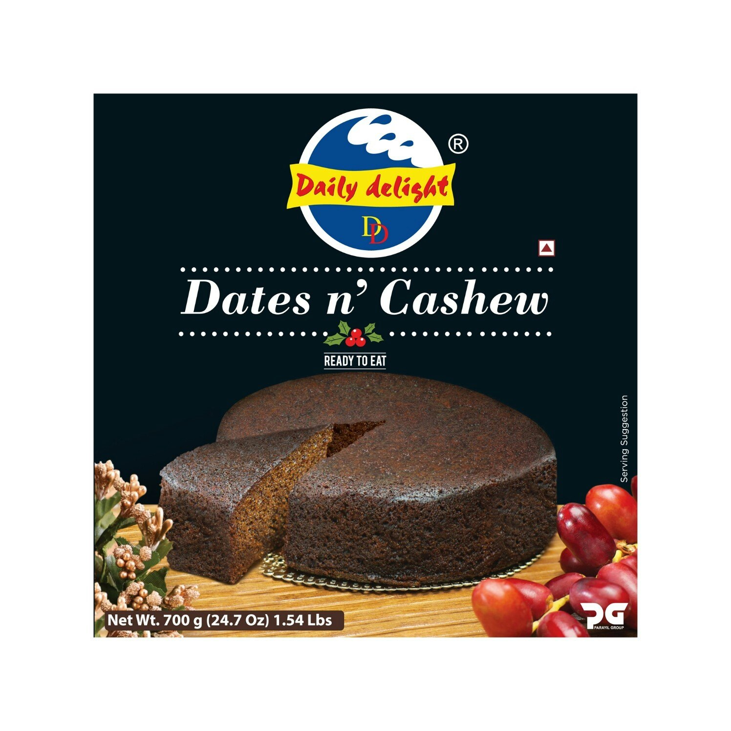 Frozen Daily Delight Dates and Cashew Cake 300g
