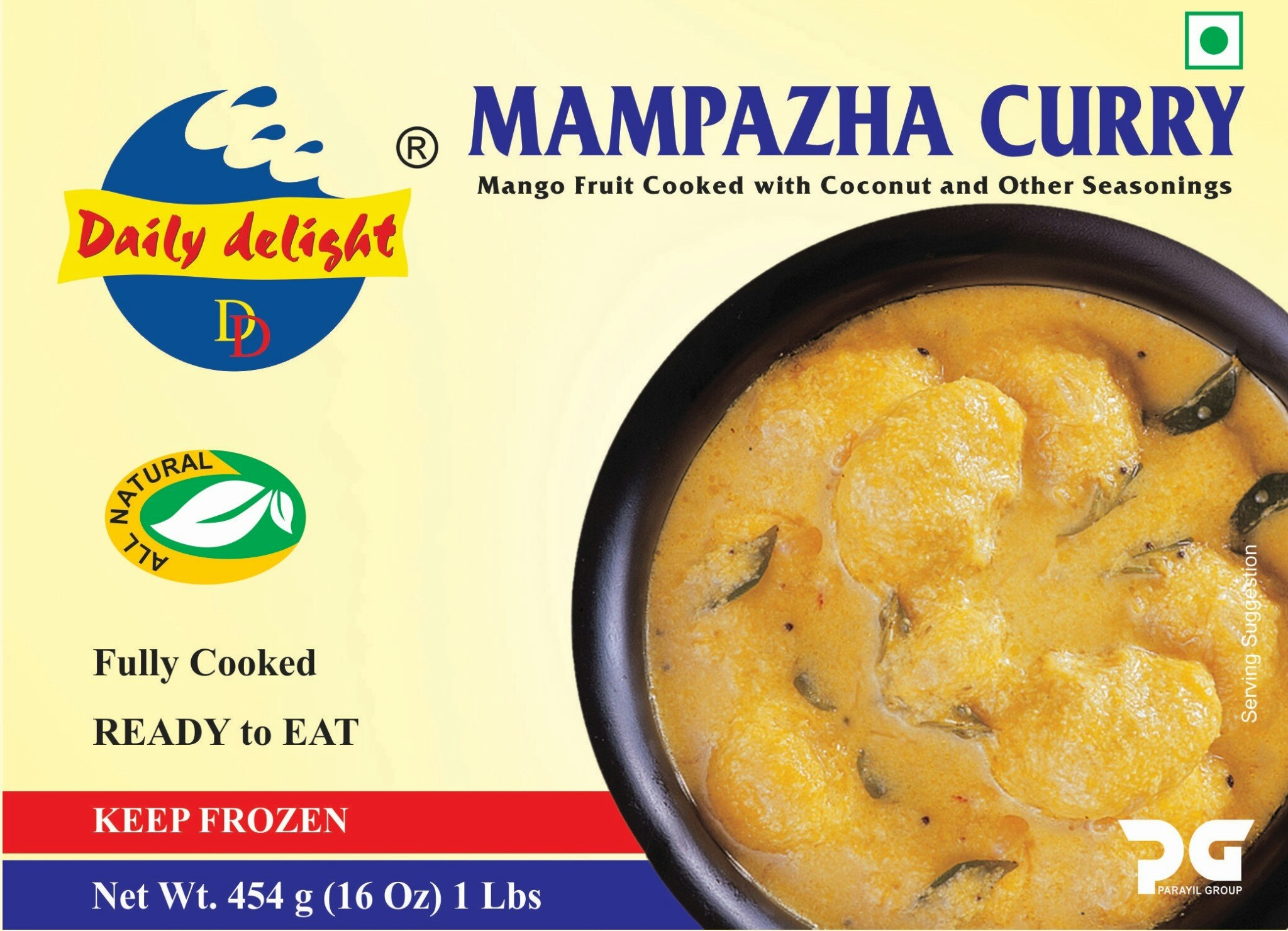 Frozen Daily Delight Mampazha Curry 454g