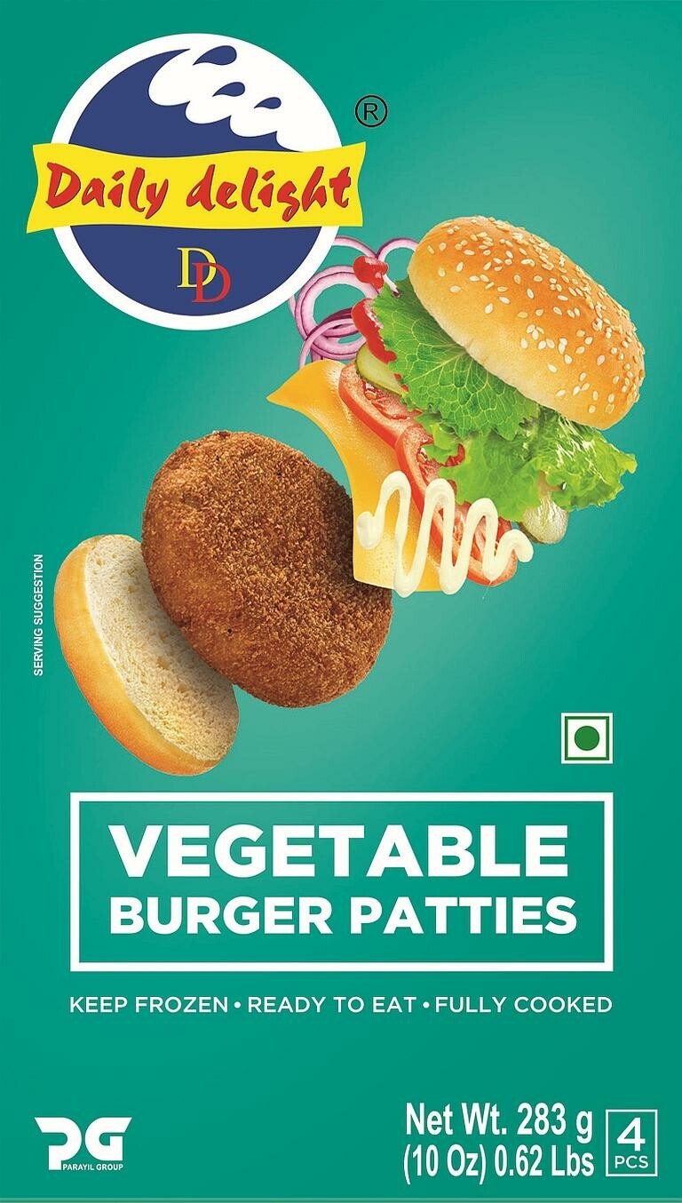 Frozen Daily Delight Veg Burger (Patties) 283g