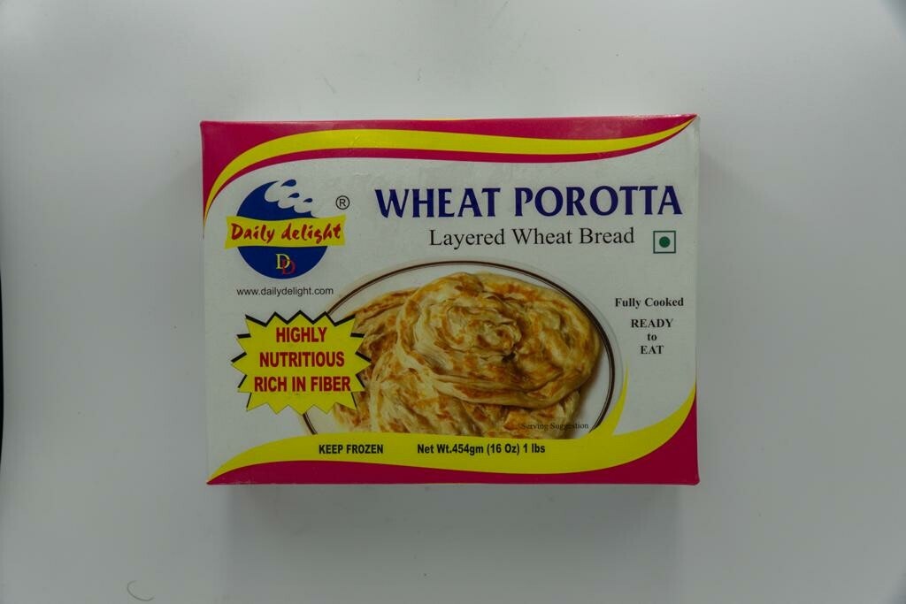 Frozen Daily Delight Wheat Parotta (Paratha) 454g