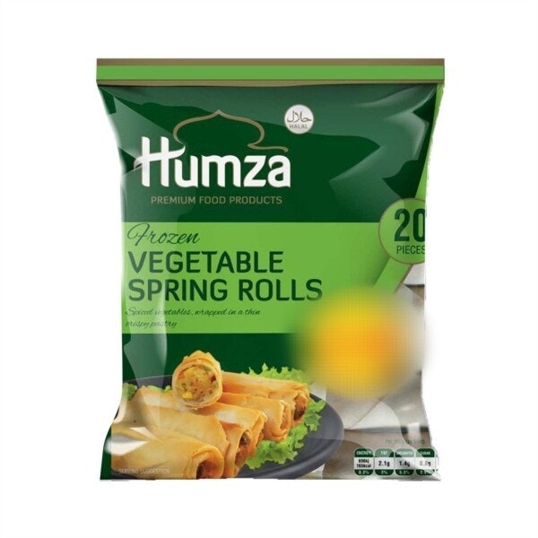 Frozen Humza Vegetable Spring Roll (Halal) (20 Pieces) 650g