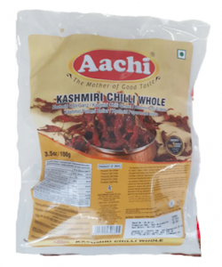 Kashmiri Chilli Whole With Stem (Aachi) 100g