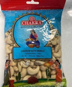Cashew Nuts Whole 200g (Chakra)