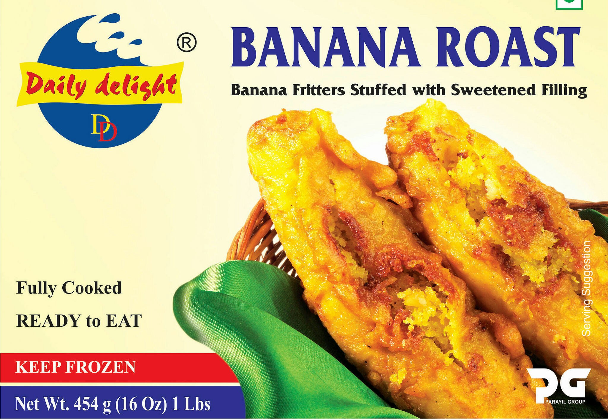 Frozen Daily Delight Banana Roast 454g