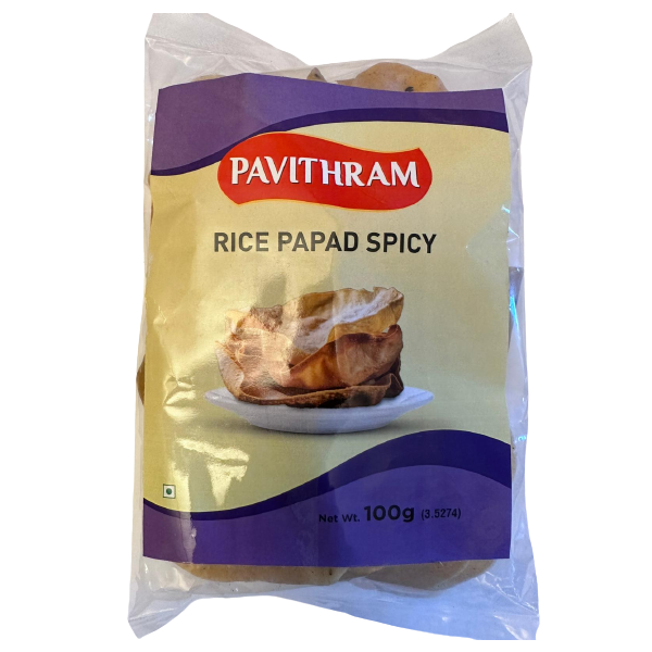 Rice Papad Spicy 100g (Pavithram)