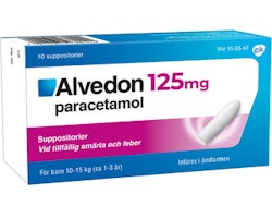 Alvedon suppositorium 125 mg