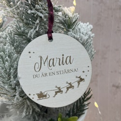 Juldekoration- Du är en stjärna med namn