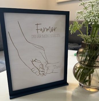 Tavla till farmor- Du är min hjälte