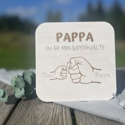 Personlig skylt till pappa- Du är min superhjälte