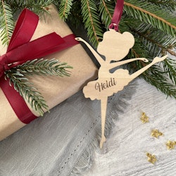 Juldekoration ballerina- med namn