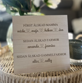 Först älskad mamma- sedan älskad gammelmormor/farmor