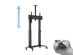 Multibrackets  M Motoriserat Golvstativ Dual Pillar 180 HD 65-110" Svart