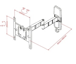 Multibrackets  M VESA Flexarm Tilt & Turn III Small