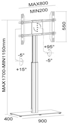 Multibrackets  M Motorized Display Stand Floorbase