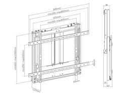 Multibrackets  M Counterbalanced Väggfäste 35-60kg