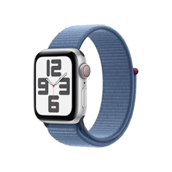 Apple Watch SE (2023) GPS + Cellular 44mm Aluminiumboett med Sportloop S/M