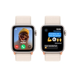 Apple Watch SE (2023) GPS + Cellular 44mm Aluminiumboett med Sportloop S/L