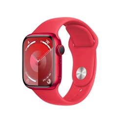 Apple Watch Series 9 GPS 45mm Aluminiumboett med Stormblå Sportband S/M