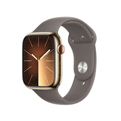 Apple Watch Series 9 GPS + Cellular 41mm Rostfri stålboett  Sportband M/L