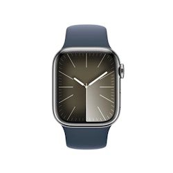 Apple Watch Series 9 GPS + Cellular 41mm Rostfri stålboett  Sportband M/L