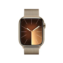Apple Watch Series 9 GPS + Cellular 41mm Rostfri stålboett med Milaneselänk