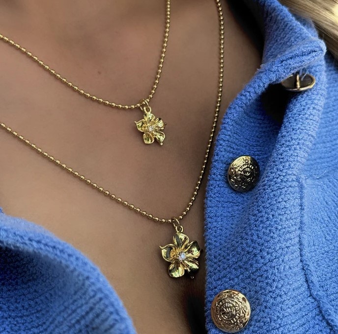 LA FLEUR DOUBLE HALSBAND
