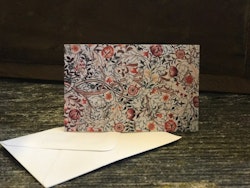 Paketkort med kuvert William Morris blommor