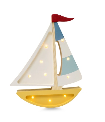 Little Lights, Nattlampe til barnerommet, Seilbåt mustard