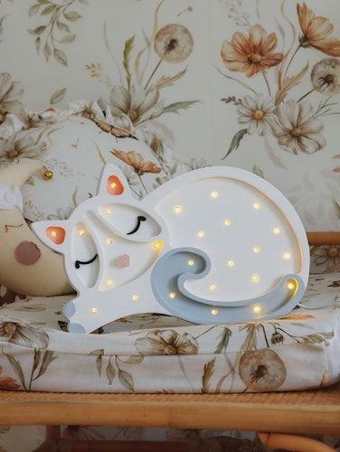 Little Lights, Nattlampe til barnerommet, Katt hvit