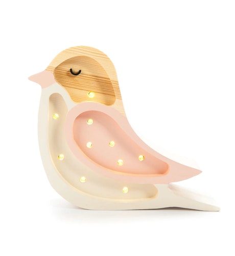 Little Lights, Nattlampe til barnerommet, Liten fugl strawberry cream