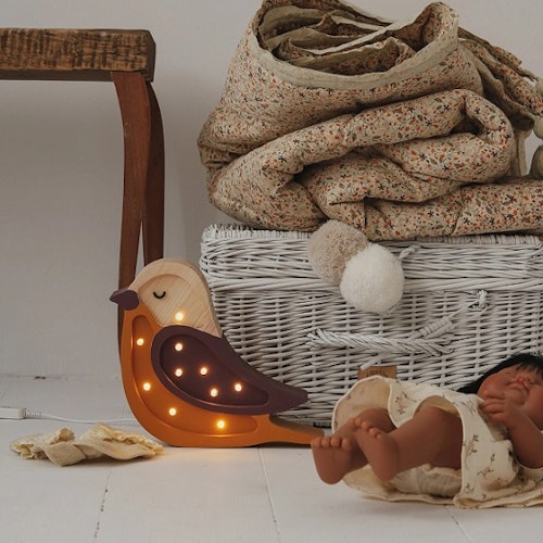 Little Lights, Nattlampe til barnerommet, Liten fugl maroon