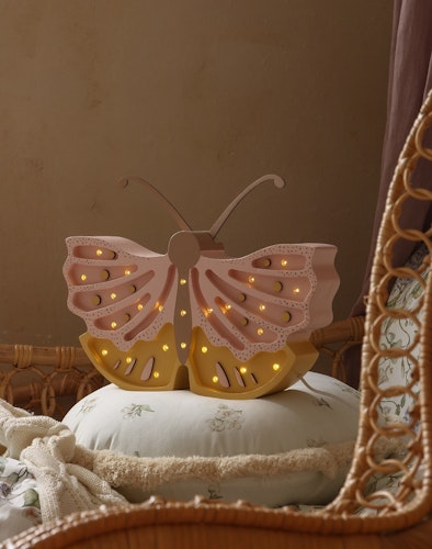 Little Lights, Nattlampe til barnerommet, Sommerfugl Honey rose