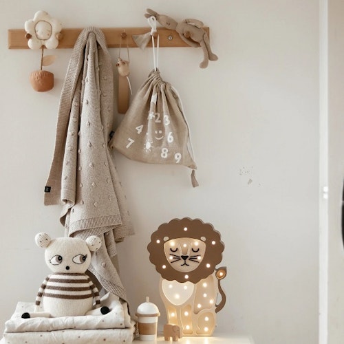 Little Lights, Nattlampe til barnerommet, Løve beige