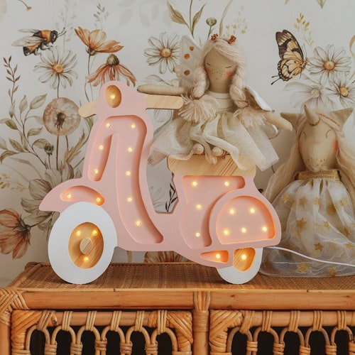 Little Lights, Nattlampe til barnerommet, Moped rosa