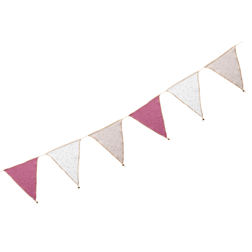 Babylove, vimpel til barnerommet, Pink mix
