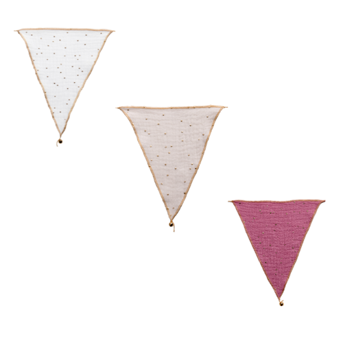 Babylove, vimpel til barnerommet, Pink mix