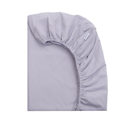 Babylove, Grått laken, fasongsydd, 80x160 til juniorseng/barneseng